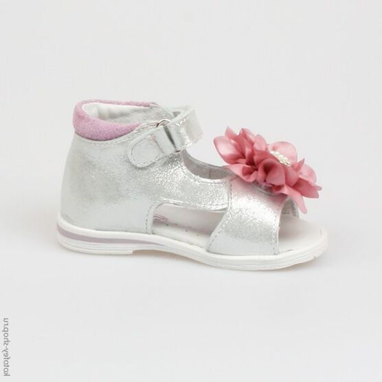 022046-24 Босоножки для девочки серебряный фото №2
