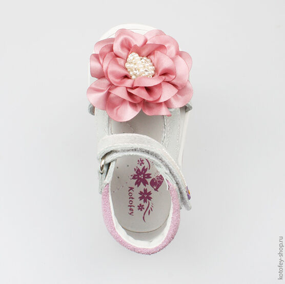 022046-24 Босоножки для девочки серебряный фото №4