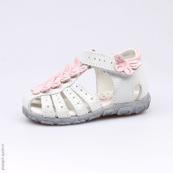 022047-23 Босоножки для девочки серебряный