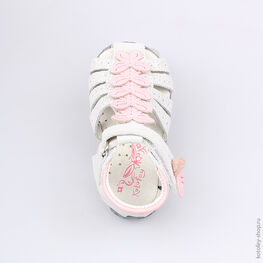 022047-23 Босоножки для девочки серебряный фото №4