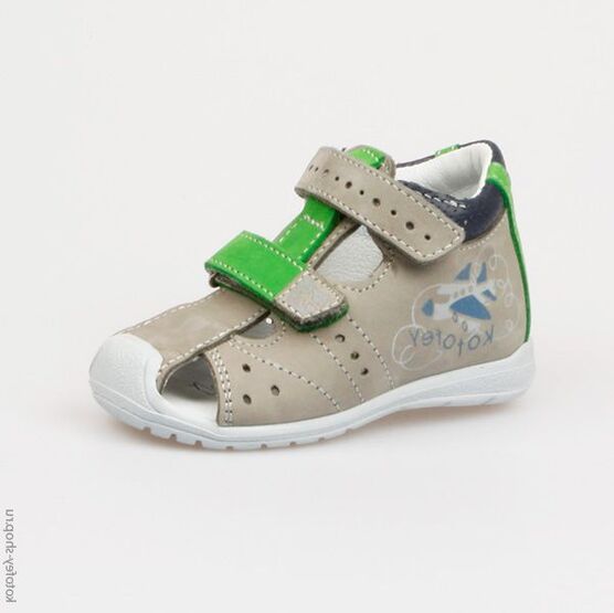 022048-22 Сандалии для мальчики сер-сал