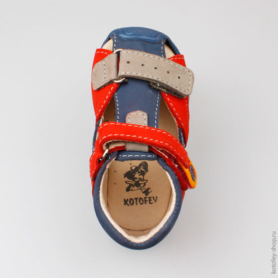 022049-21 Сандалии для мальчики син-кра фото №4