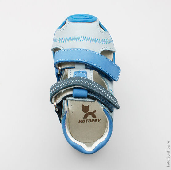 022050-22 Сандалии для мальчики син-гол фото №4