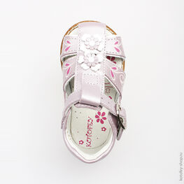 022056-22 Туфли летние для девочки сиреневый фото №4