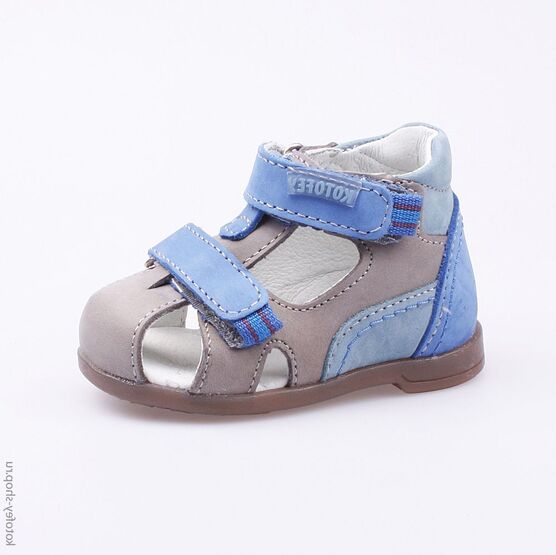 022059-23 Сандалии для мальчики сер-син