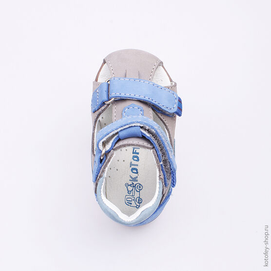 022059-23 Сандалии для мальчики сер-син фото №4