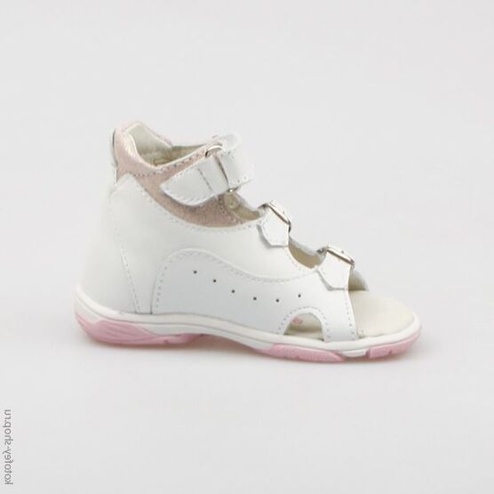 022061-21 Босоножки для девочки белый фото №2