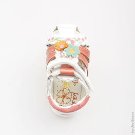 022064-21 Босоножки для девочки бел-крл фото №4