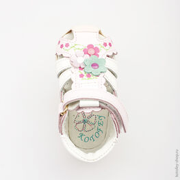 022064-22 Босоножки для девочки роз-бел фото №4