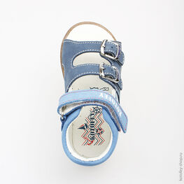 022066-21 Туфли летние для мальчики светло-синий фото №4