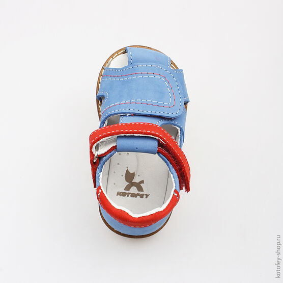 022070-21 Туфли летние для мальчики син-кра фото №4