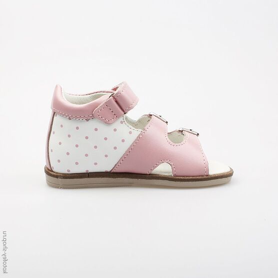 022071-21 Туфли летние для девочки роз-бел фото №2