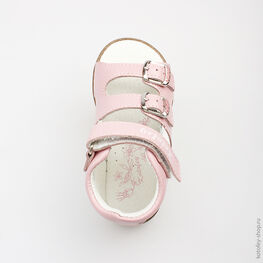 022071-21 Туфли летние для девочки роз-бел фото №4