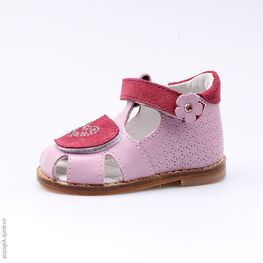 022073-21 Туфли летние для девочки роз-бор