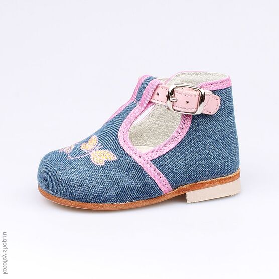 031017-25 Туфли для девочки голубой