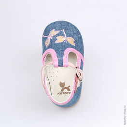 031017-25 Туфли для девочки голубой фото №4