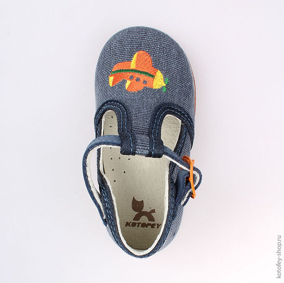 031027-21 Туфли для мальчики светло-синий фото №4