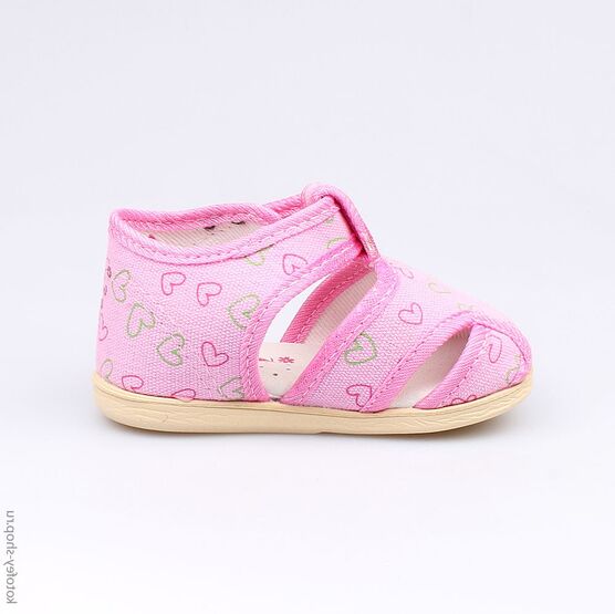 031041-71 Босоножки текстильные для девочки розовый фото №2