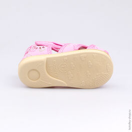 031041-71 Босоножки текстильные для девочки розовый фото №3