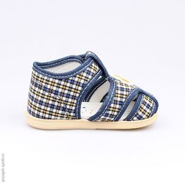 031042-71 Сандалии текстильные для мальчики син-жел фото №2