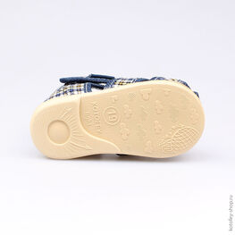 031042-71 Сандалии текстильные для мальчики син-жел фото №3