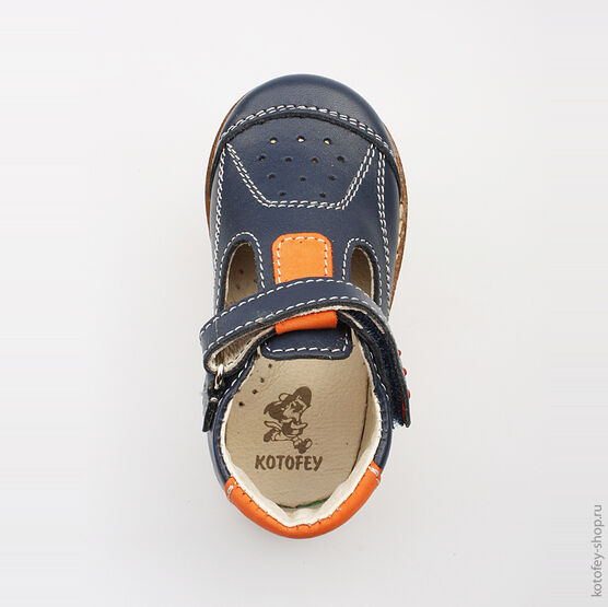 032016-21 Туфли для мальчики син-ора фото №5