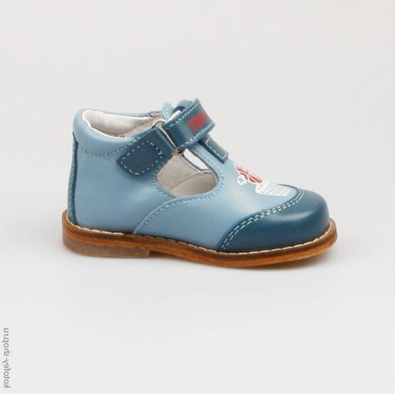 032040-24 Туфли для мальчики гол-син фото №2