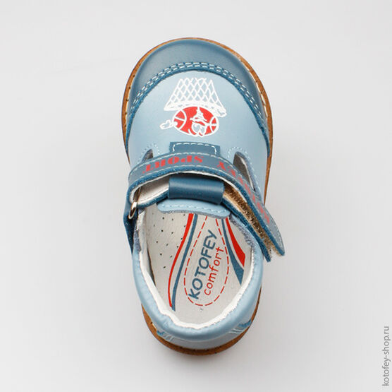 032040-24 Туфли для мальчики гол-син фото №4