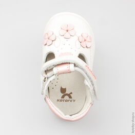 032045-22 Туфли для девочки белый фото №4