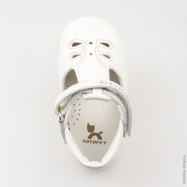 032051-22 Туфли для девочки белый фото №4