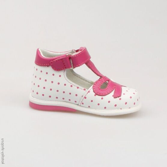 032054-22 Туфли для девочки бел-фук фото №2