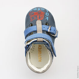 032058-23 Туфли для мальчики светло-синий фото №4