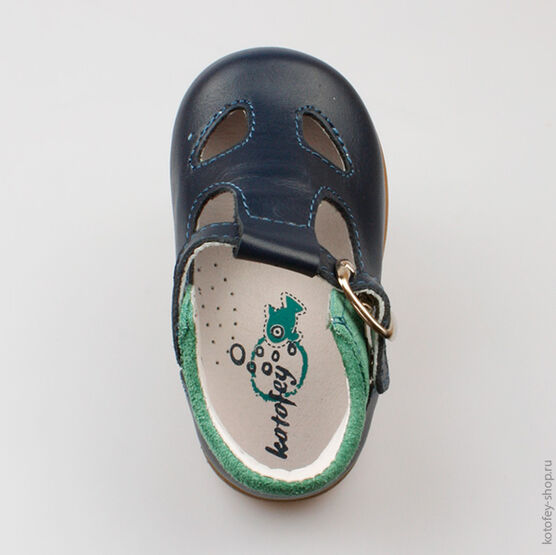 032059-22 Туфли для мальчики син-зел фото №4