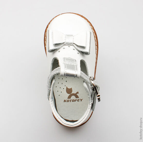 032061-22 Туфли для девочки белый фото №4