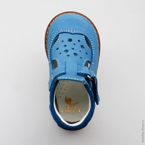 032063-21 Туфли для мальчики светло-синий фото №4