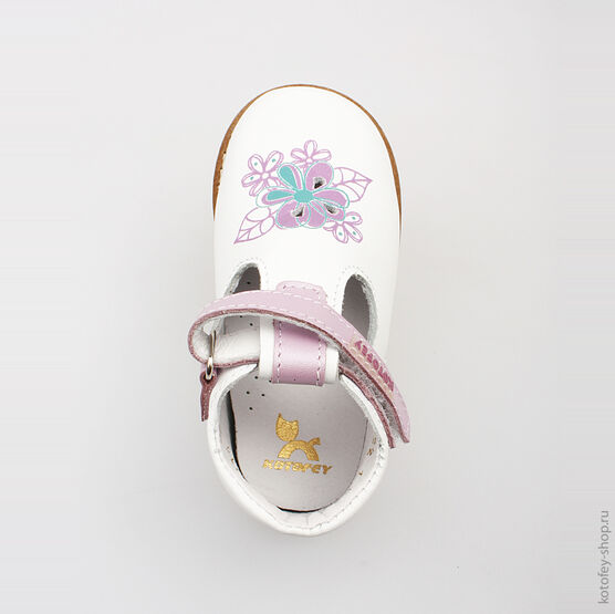 032064-22 Туфли для девочки белый фото №4