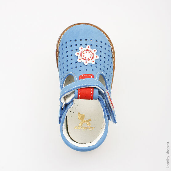 032072-21 Туфли для мальчики светло-синий фото №4