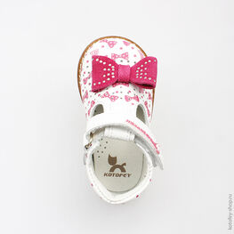 032075-21 Туфли для девочки бел-фук фото №4