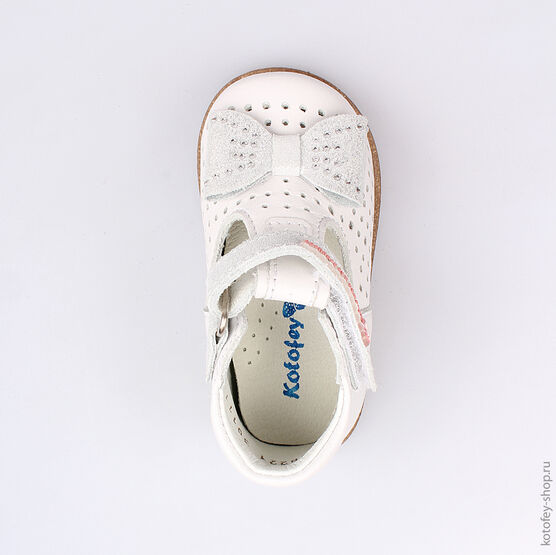 032082-21 Туфли для девочки белый фото №4