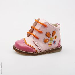 052056-24 Ботинки для девочки роз-фук