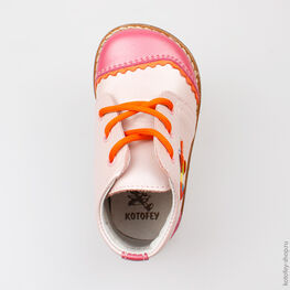 052056-29 Ботинки для девочки роз-фук фото №4