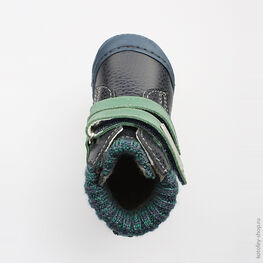 052063-30 Ботинки для мальчики син-зел фото №4