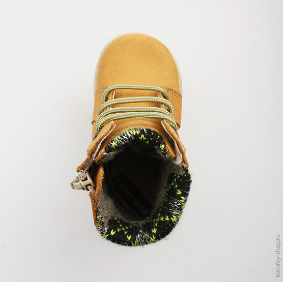 052078-38 Ботинки для мальчики желтый фото №4