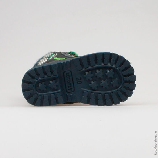 052078-39 Ботинки для мальчики светло-синий фото №3