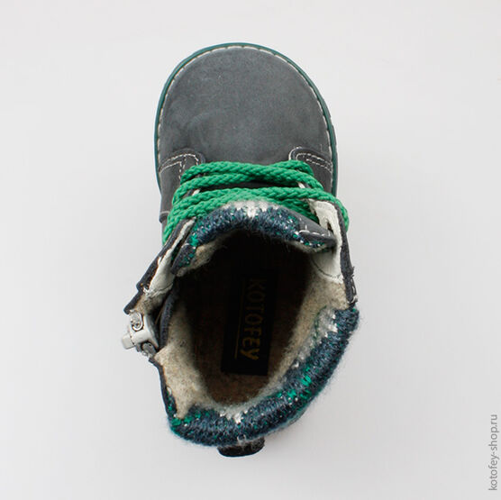 052078-39 Ботинки для мальчики светло-синий фото №4