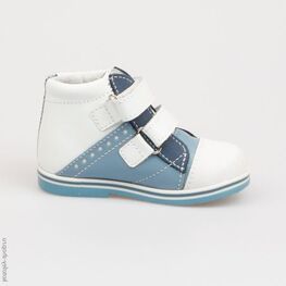 052100-22 Ботинки для мальчики бел-гол фото №2