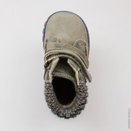 052106-32 Ботинки для мальчики серый фото №4