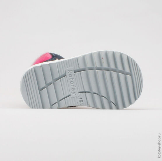 052107-34 Ботинки для девочки светло-синий фото №3