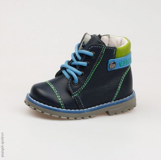 052111-21 Ботинки для мальчики светло-синий
