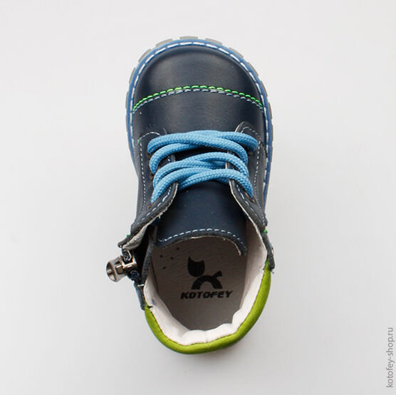 052111-21 Ботинки для мальчики светло-синий фото №4